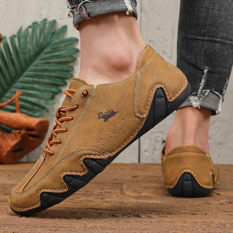 Chaussures pour homme marque de mode mocassins à semelles souples chaussures de marche confortables 