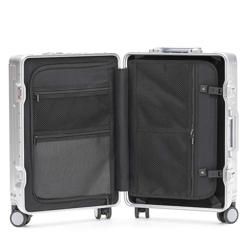 1 pièce ensemble 20 pouces ordinateur fonctionnel cadre en aluminium boîtier de chariot valise d'emb