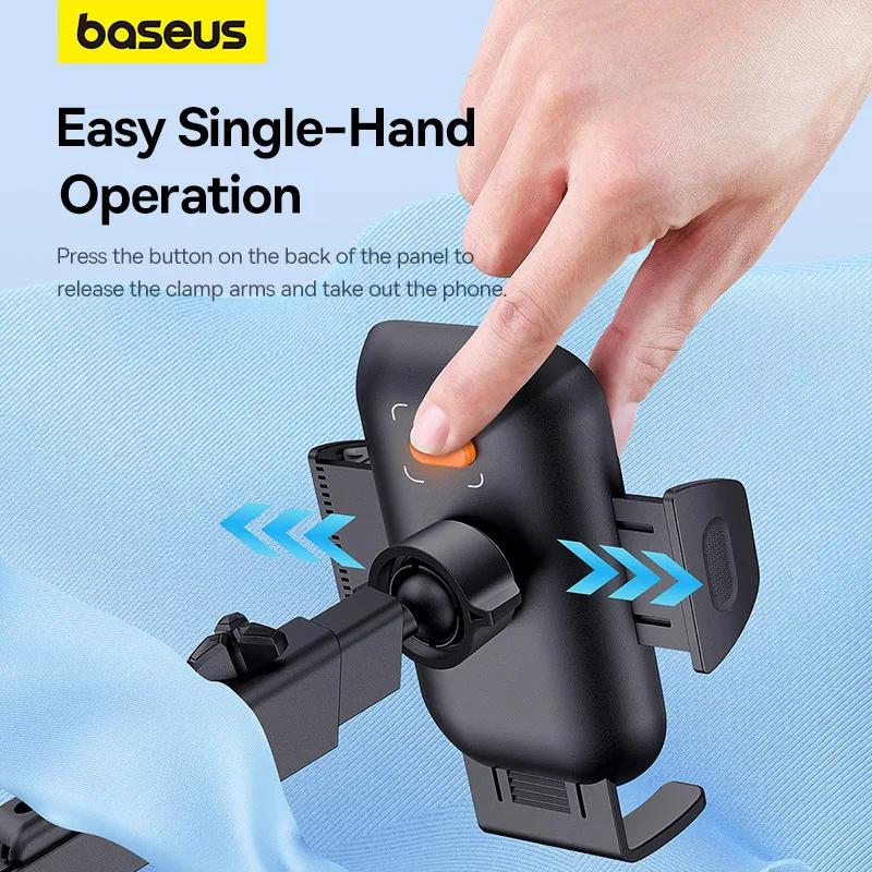 Baseus Support de téléphone de voiture ventouse 360 degrés supports de serrage universels pour Smart