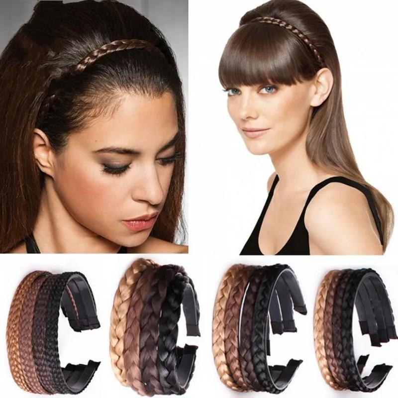Perruque synthétique tressée torsadée pour femmes, bandes de cheveux, tresses à la mode, accessoires