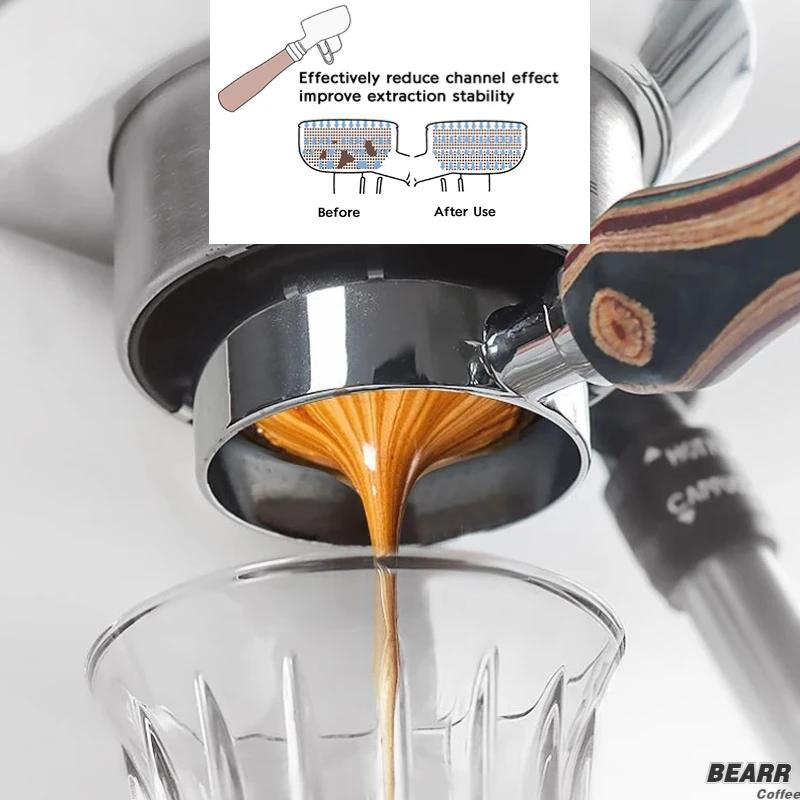 BEARR-Marteau à poudre de café avec manche en bois, profondeur réglable, calibrage horizontal consta
