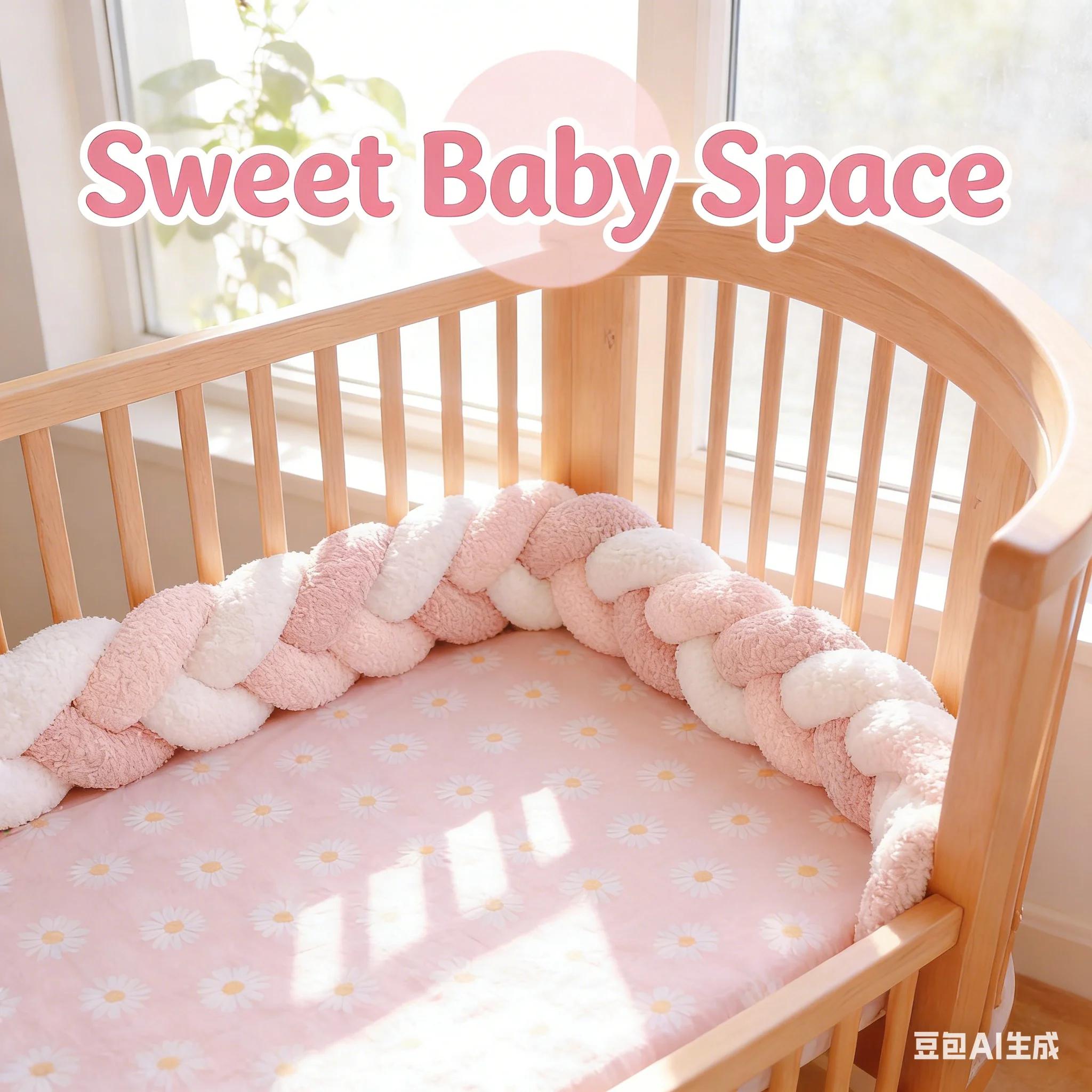 Protecteur de lit bébé 3M, coussin tressé pour lit bébé, décoration de chambre pour garçon et fille,