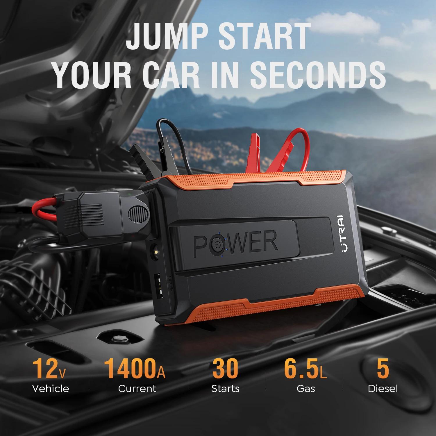 UTRAI démarreur de saut automatique 1400A batterie externe Portable démarreur de saut de voiture dém