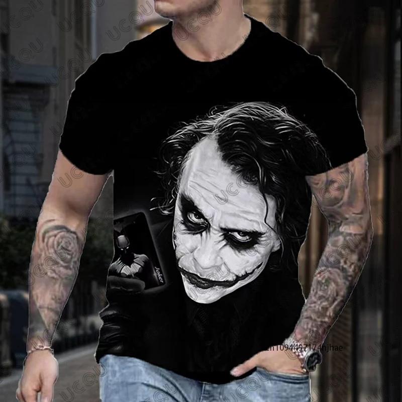 Nouveau T-shirt Classique 2026 pour Homme, Motif Joker DC Comics Imprimé 3D, Manches Courtes d'Été, 