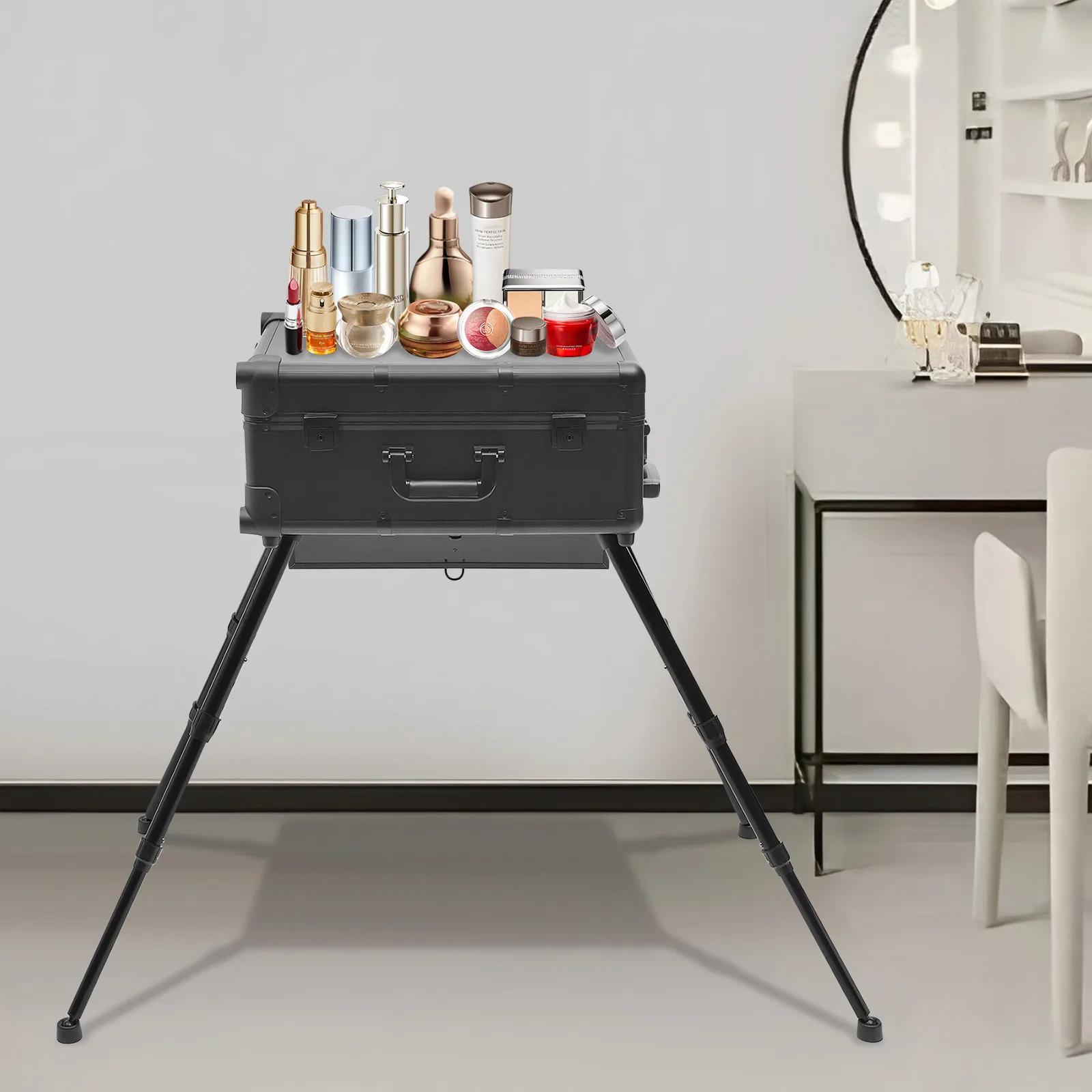 Nouvelle trousse de maquillage multifonctionnelle avec miroir, table de maquillage, étagères profess