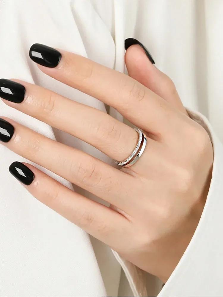 Bague en argent Sterling 925 pour femmes, magnifique bague classique en Zircon scintillant, fiançail