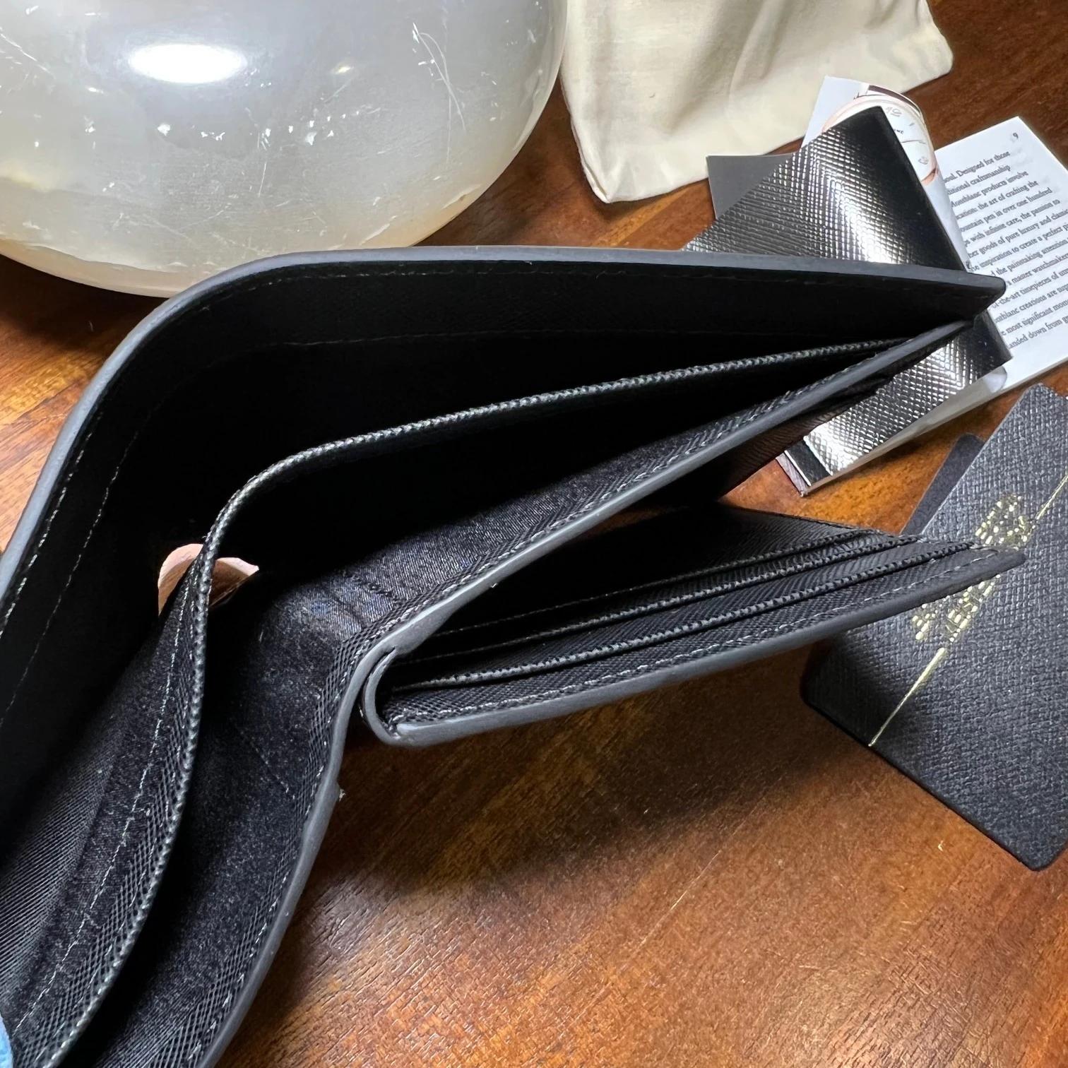 130318 # Portefeuille artisanal de luxe en cuir, collection 4810 Westside, porte-cartes, pince à bil