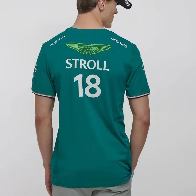 T-shirt d'été pour hommes, Astontx Martin Alonso 14, surdimensionné, respirant, vêtements de course 