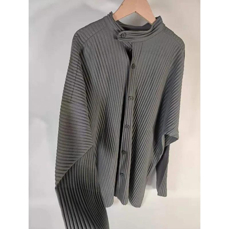 Chemisier plissé Miyake à manches longues, Nouvelle collection Printemps-Été 2026, Haut ample aminci