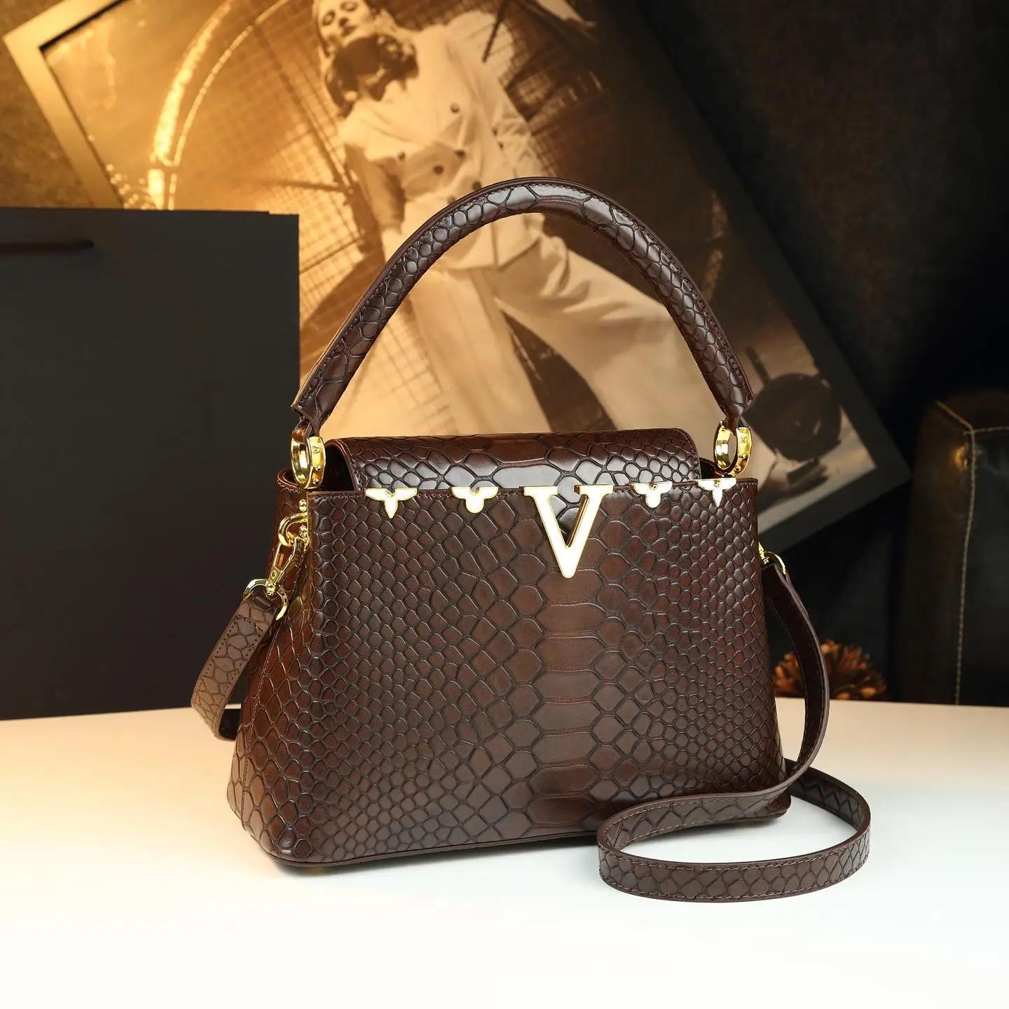 Sac à langer vintage chic pour femme, sac bandoulière élégant, sac fourre-tout de luxe de créateur, 