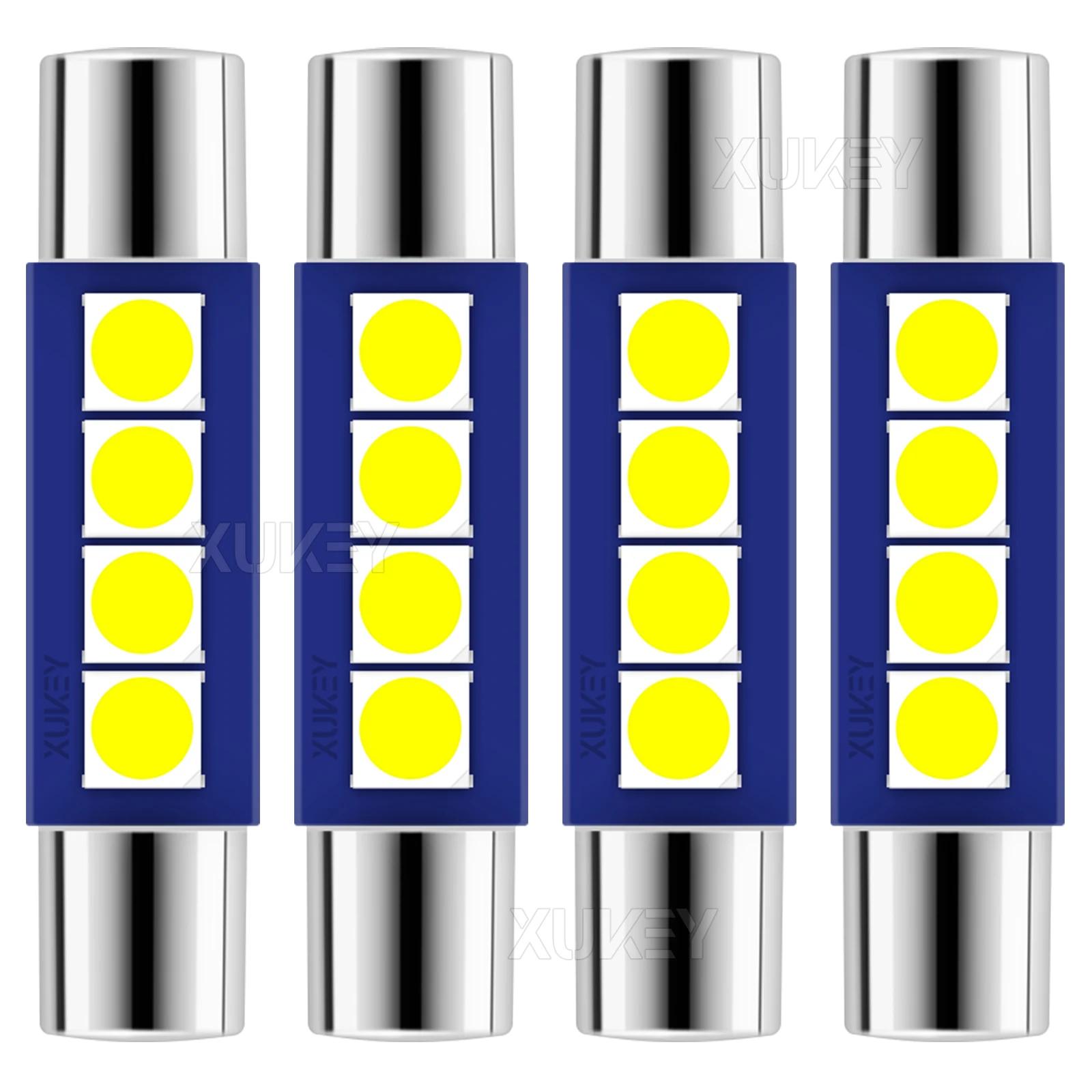 4 Pack 29 28mm LED Fusible 6614F 6612F TS-14V1CP LED Festoon Ampoules Voiture NikPare-Soleil Lumière
