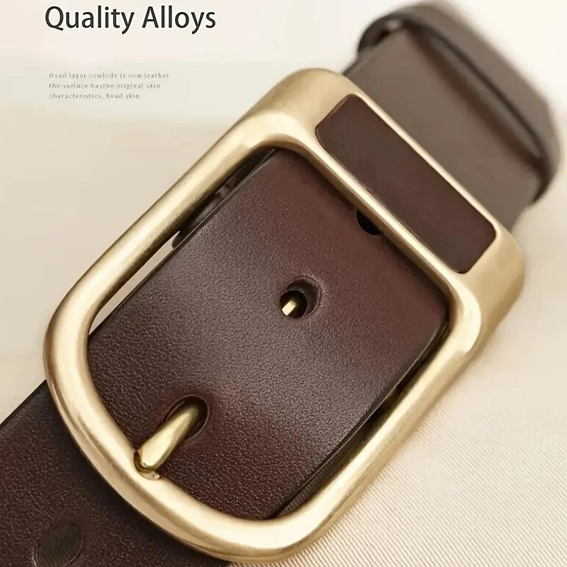Ceinture décontractée à la mode pour hommes, Style Coboy, boucle ardillon, jean rétro, ceinture d'af