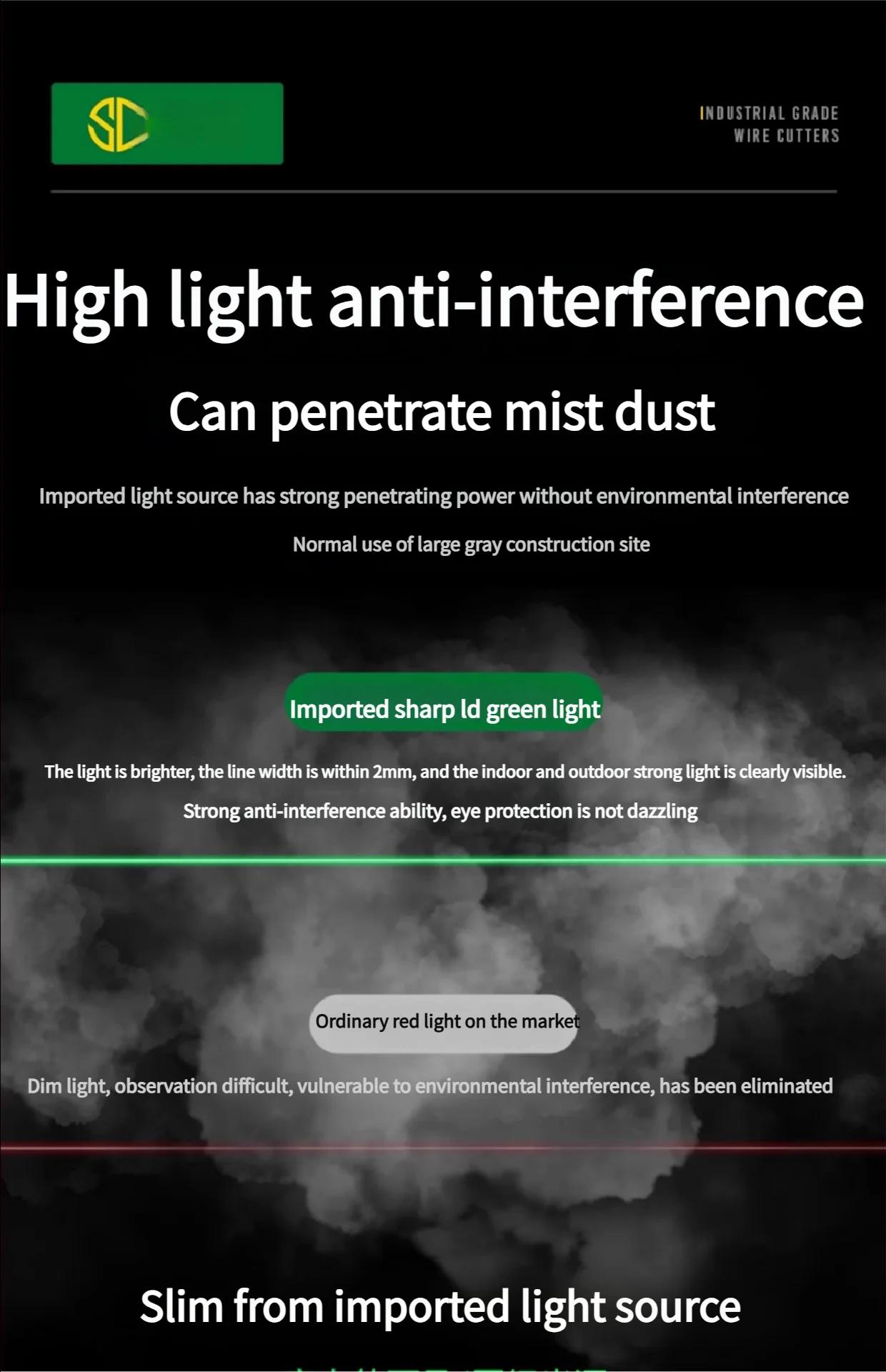 Outil laser auto-nivelant : niveau laser à lignes transversales, pointeur de positionnement infrarou
