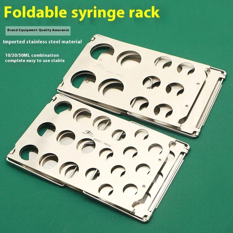 Support de seringue pliable Autoclavable, plateau de seringue de liposuccion, présentoirs 10CC 20cc 