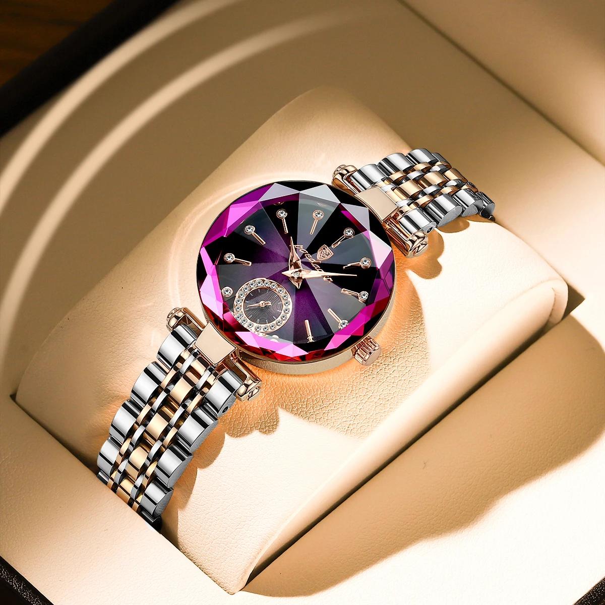 POEDAGAR luxe élégant dames montre-bracelet étanche en acier inoxydable montres à Quartz pour femme 
