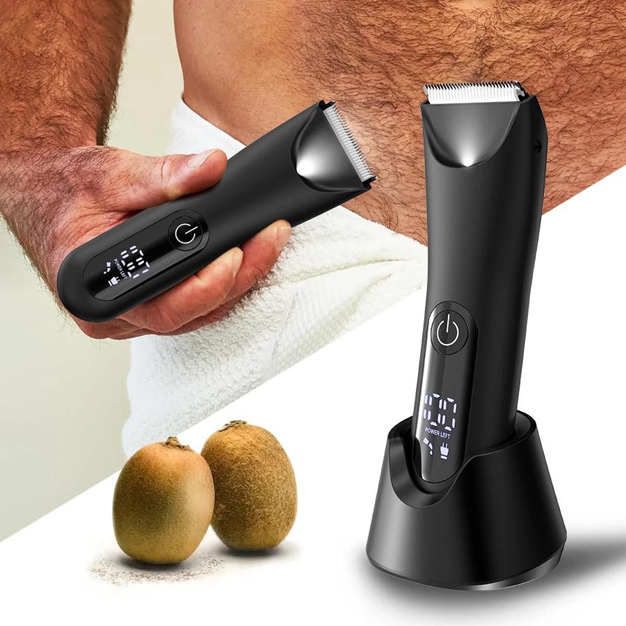 Tondeuse d'aine et de corps tout-en-un pour hommes – Kit de toilettage pour les privés, rasoir de pr