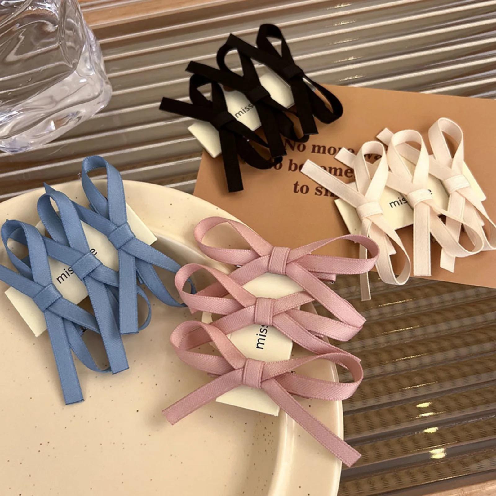 3 pièces une pièce pince douce et épicée Vibe ruban petit ruban tressé pince à cheveux princesse che