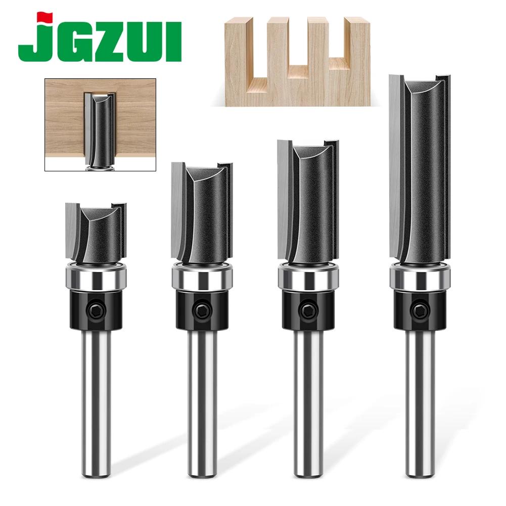 1pc 6mm 1/4 "roulement de tige droit routeur Bit copie coupe coupe ligne coupe Machine de découpage 