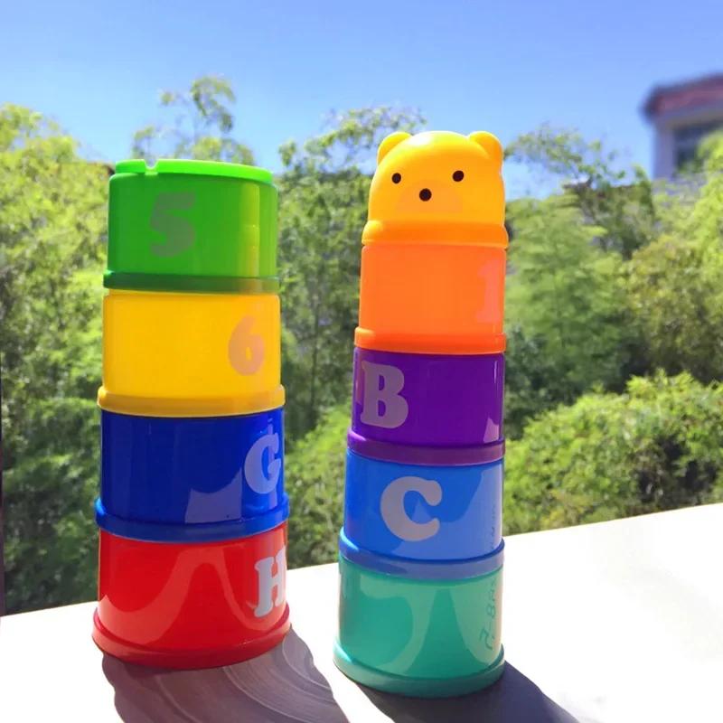 Jeu d'empilage tasse enfants jeu de société main vitesse compétition pli tasse avec chiffres lettres