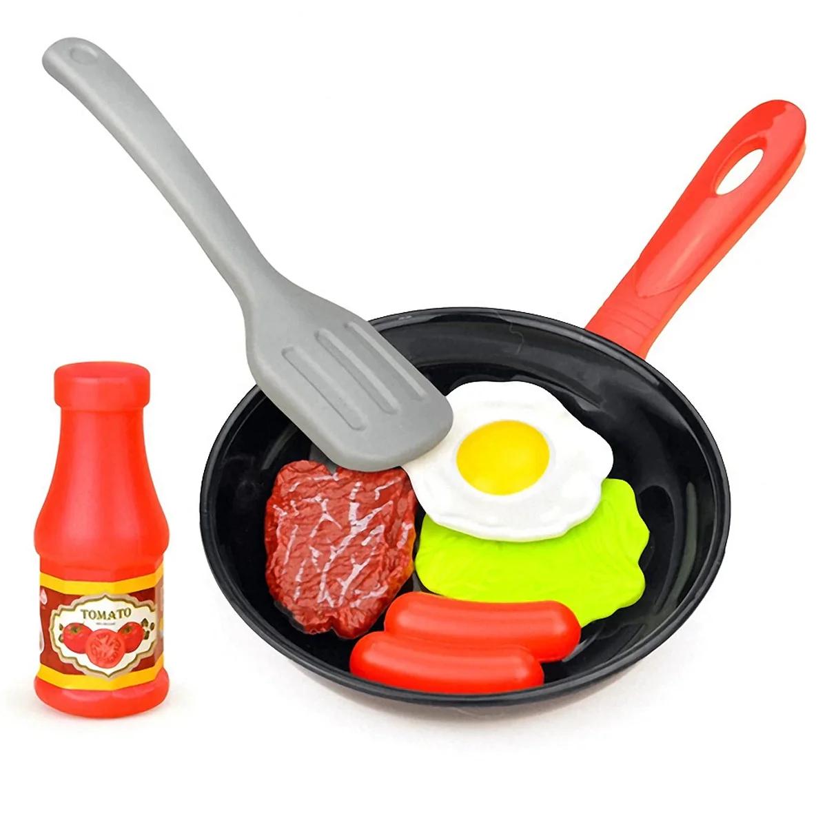 8 pièces enfants cuisine nourriture jouets Simulation ustensiles de cuisine jeu ensemble semblant jo
