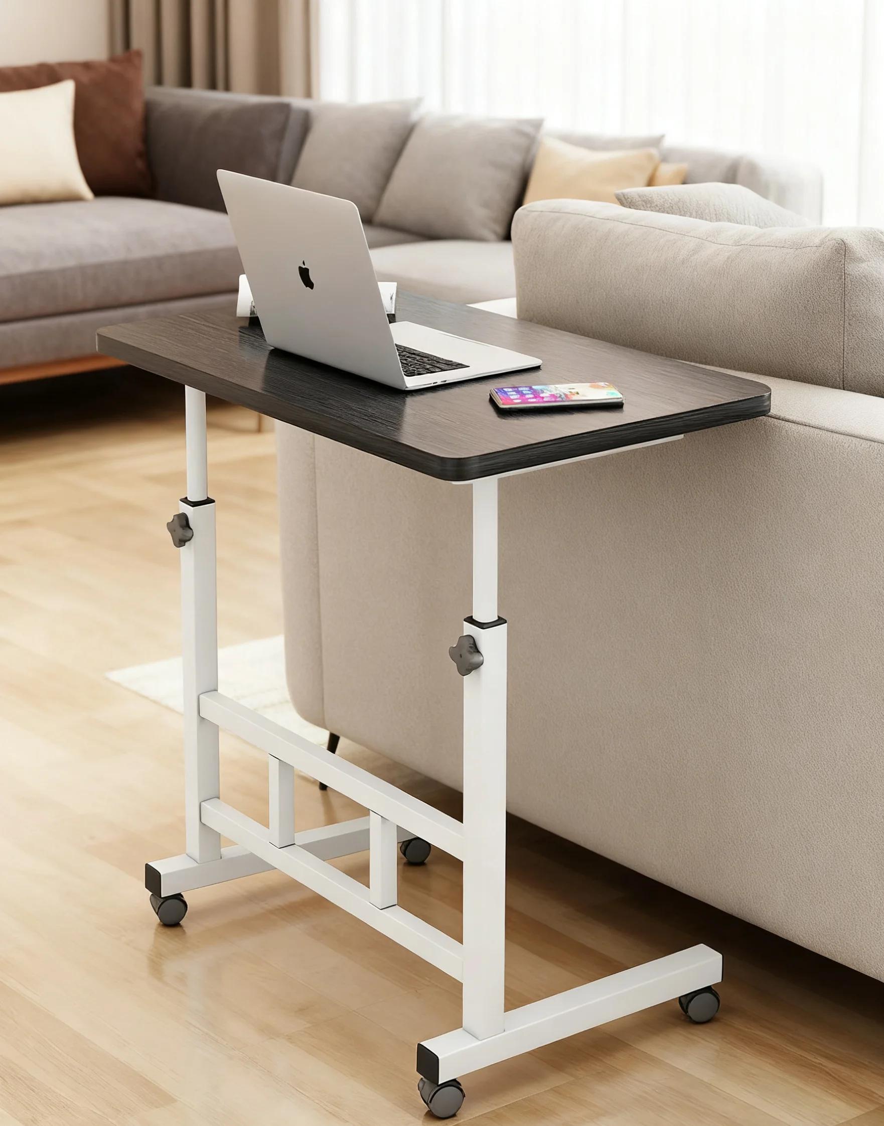 Table d'appoint réglable et confortable pour ordinateur portable, plateau repas pour manger sur lit 