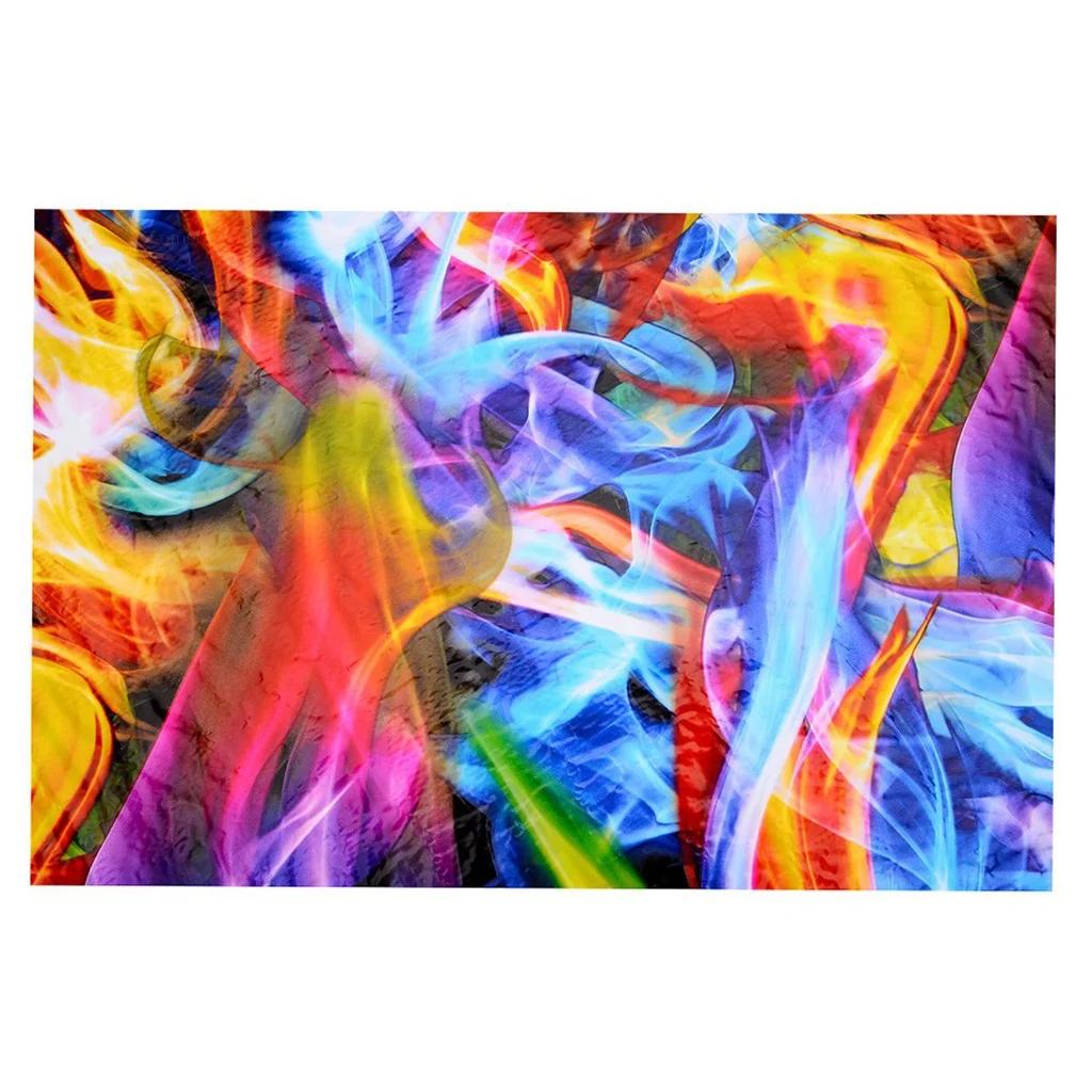 Film hydrographique flammes arc-en-ciel, impression par transfert d'eau, 50cm x 100cm