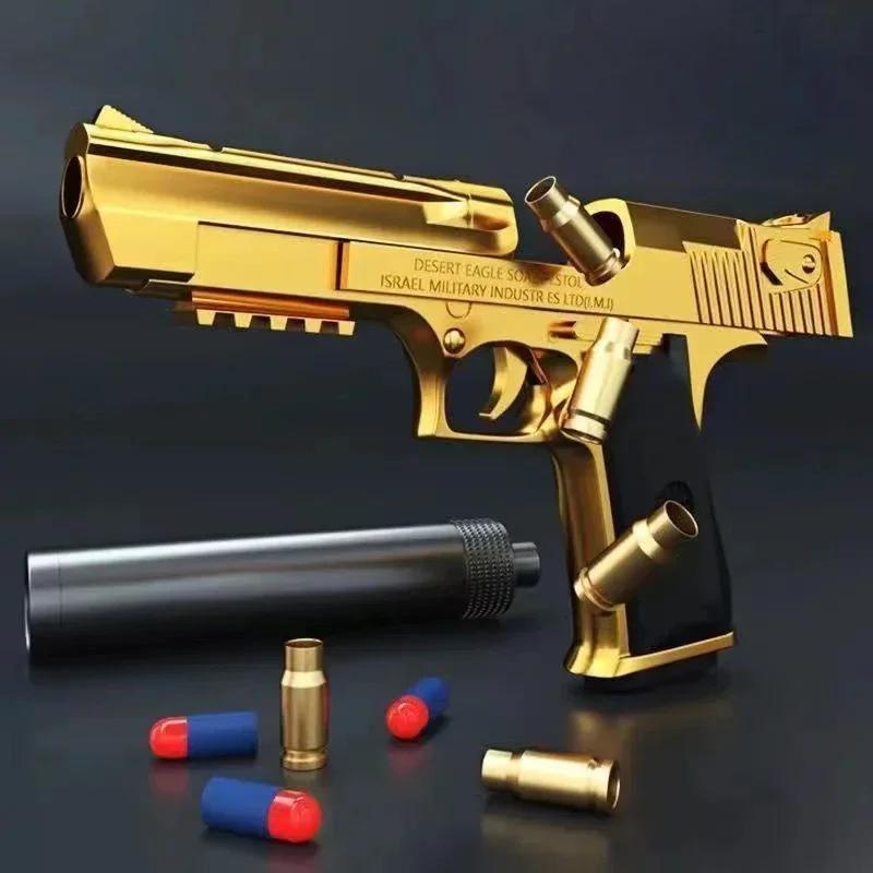 Desert Eagle – pistolet jouet à éjection de coque, pistolet Airsoft, balle en mousse souple, arme CS