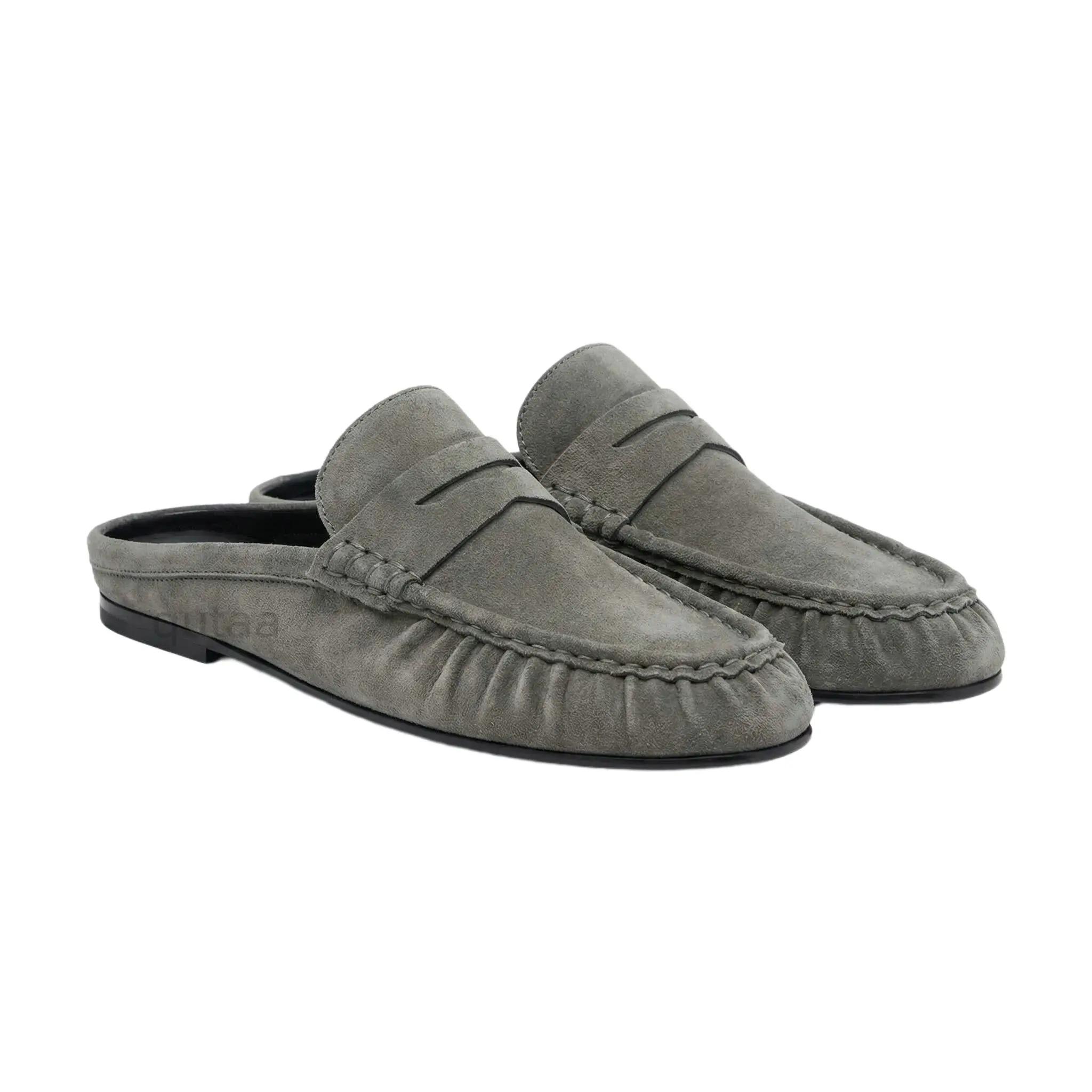 QUTAA – chaussures plates pour femmes, mocassins, mules à bride arrière, chaussures d'été décontract