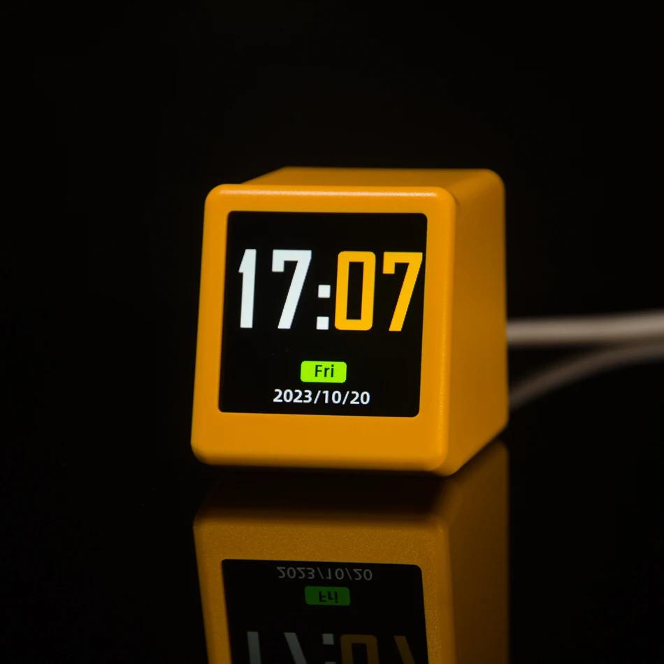 Horloge de Station de prévision météo WIFI intelligente de taille MINI pour la décoration de bureau 