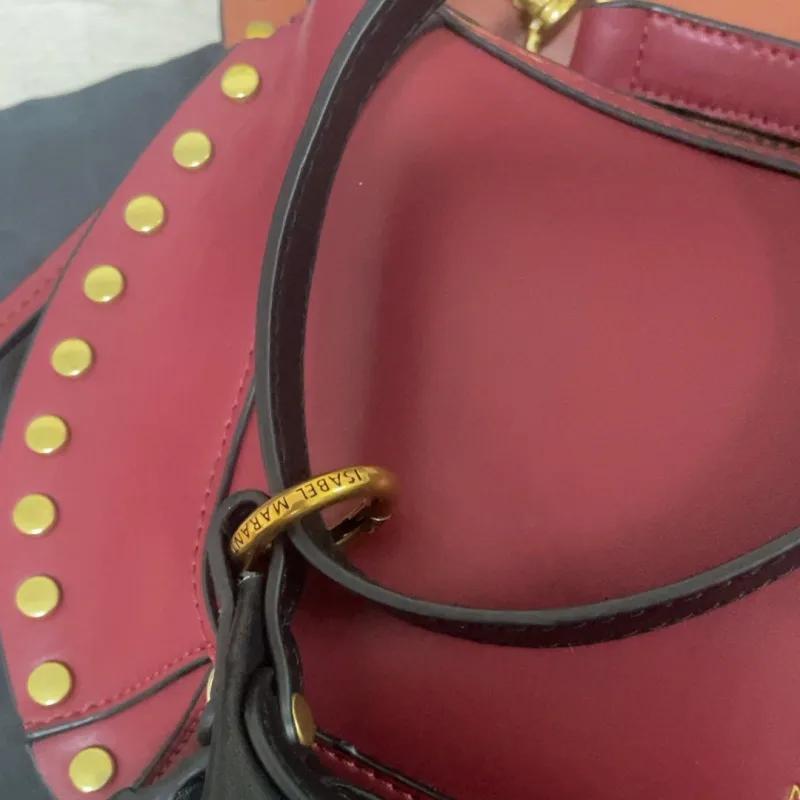 Nouveau sac lune tendance, rivets classiques, mode féminine, rétro, sac à bandoulière, sac à main, s