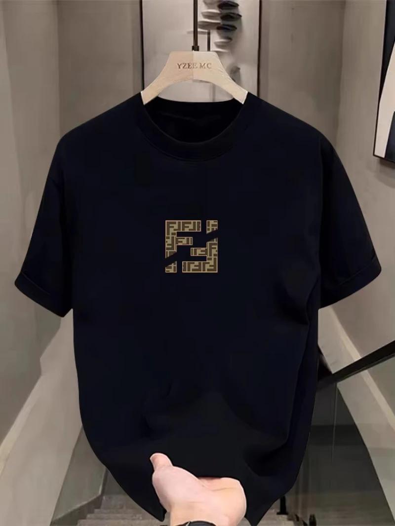 T-shirt à manches courtes col rond en pur coton pour hommes et femmes, motif tendance familial print