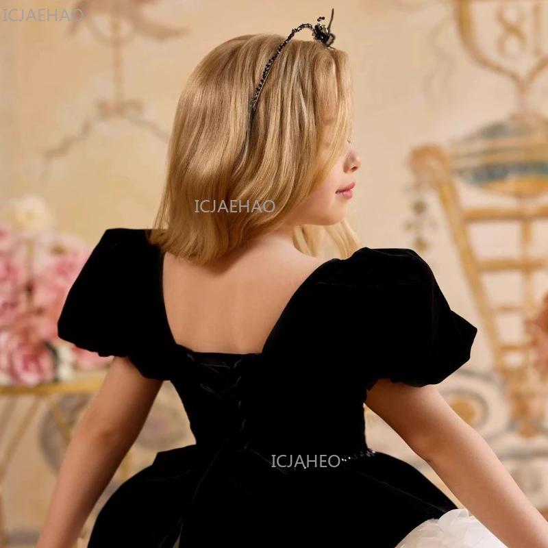Robe Courte de Princesse Bouffante pour Filles, Idéale pour Anniversaire, Cérémonie, Soirée, Spectac