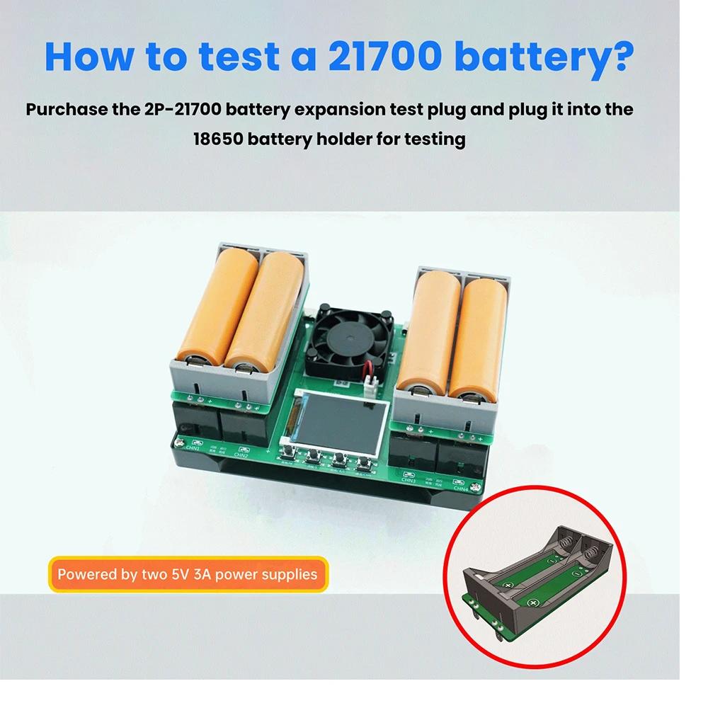 Testeur de capacité de batterie type-c à 4 canaux, affichage LCD, Module de détection de batterie nu