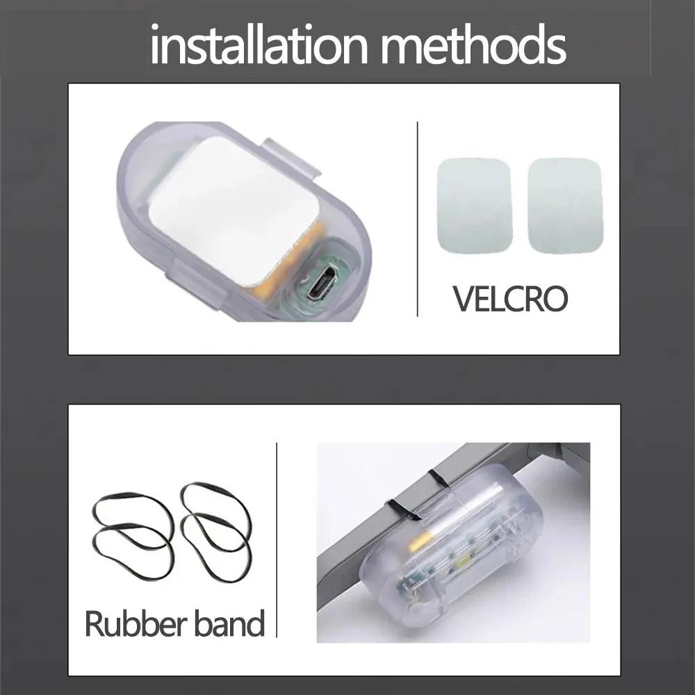Lumière Stroboscopique LED avec Télécommande Sans Fil pour Voiture, Moto, Vélo, Drone, Scooter, Anti