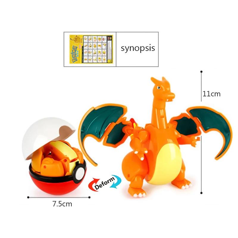 Haute qualité Pokemon balle déformation jouet Pikachu Mewtwo Gyarados poche monstre Pokeball Pokemon