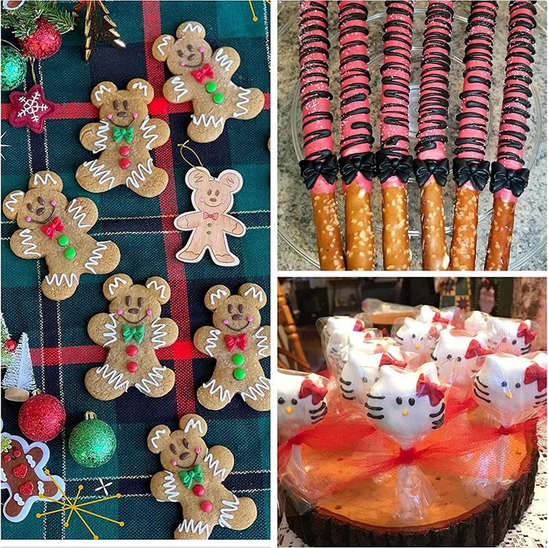 Mini nœuds en Silicone, moules à Fondant, bonbons, gâteaux au chocolat, accessoires Pop, Cakepop, dé