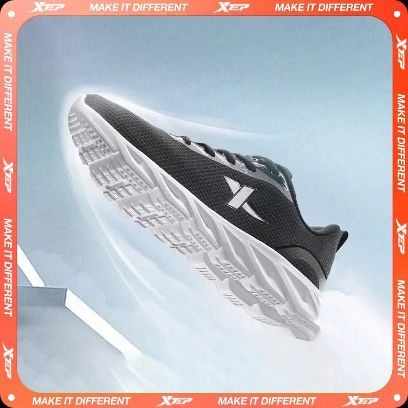 Xtep-Chaussures de course légères et respirantes pour homme, baskets de sport, de jogging, anti-baum