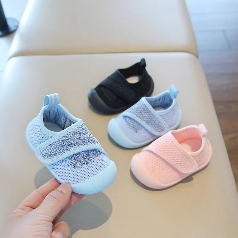 Chaussures de marche pour bébés garçons et filles, chaussures décontractées pour enfants, en maille,