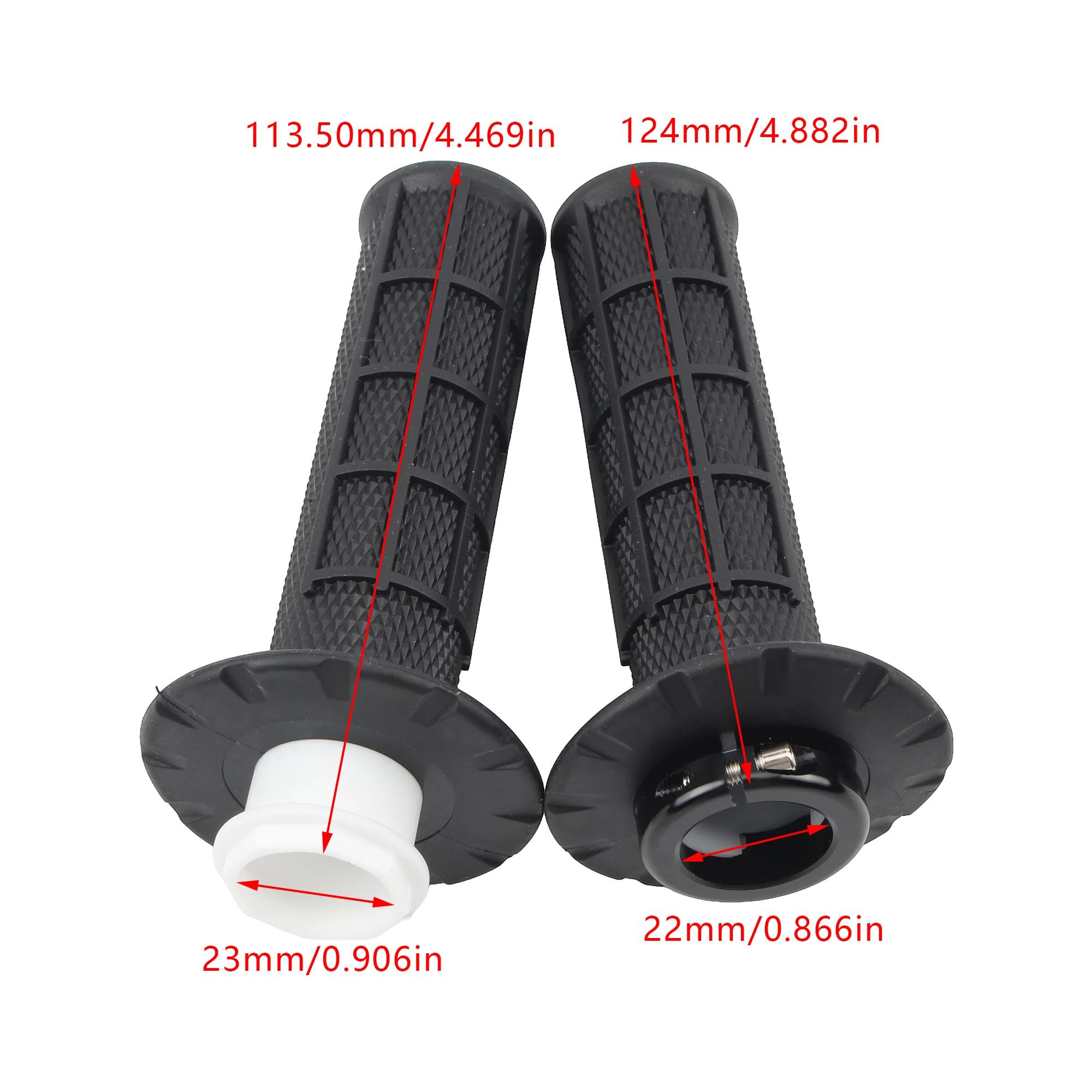 Poignées universelles de moto 7/8 "22mm, poignées de verrouillage à came encliquetable, poignées de 