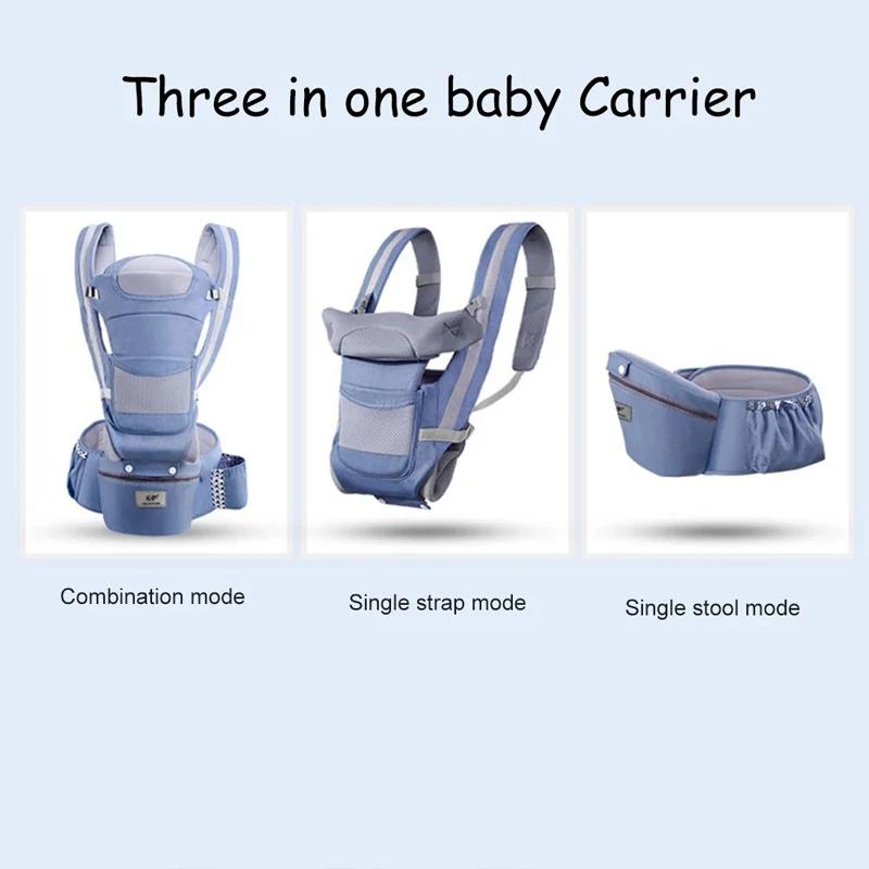Porte-bébé Ergonomique Nouveau-né avec Siège de Hanche, Porte-bébé Kangourou Ergonomique Face Avant,