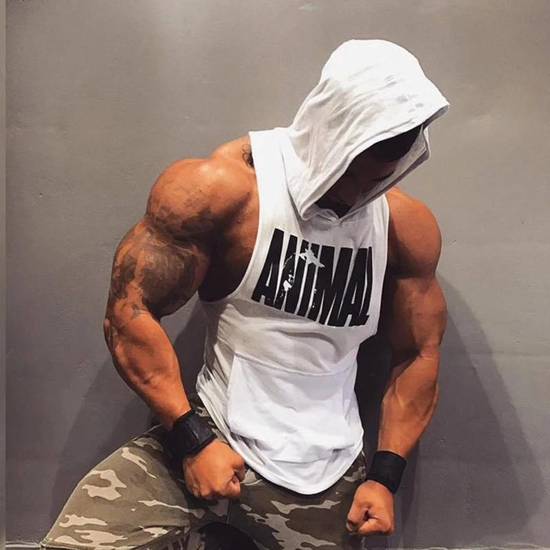 Gilet homme sweat sans manches haut de sport homme chemise sans manches musculation Fitness vêtement