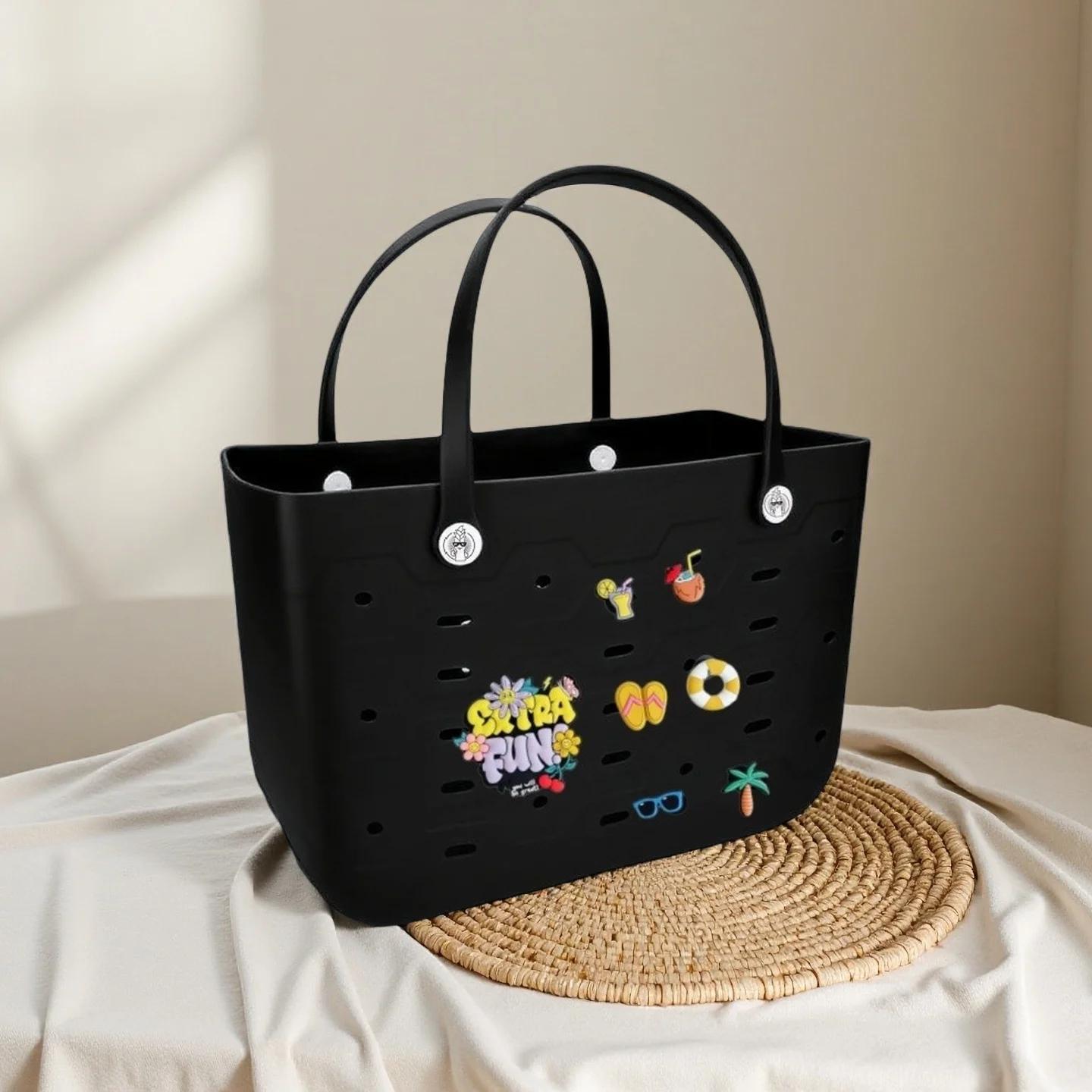 XL Extra Large Sac de plage EVA caoutchouc étanche plage voyage pique-nique panier de rangement femm