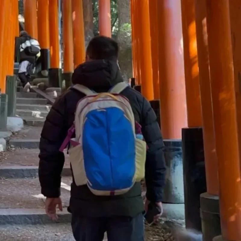 Nouveaux sacs à dos de sport pour hommes et femmes aux couleurs contrastées, sacs à dos de randonnée
