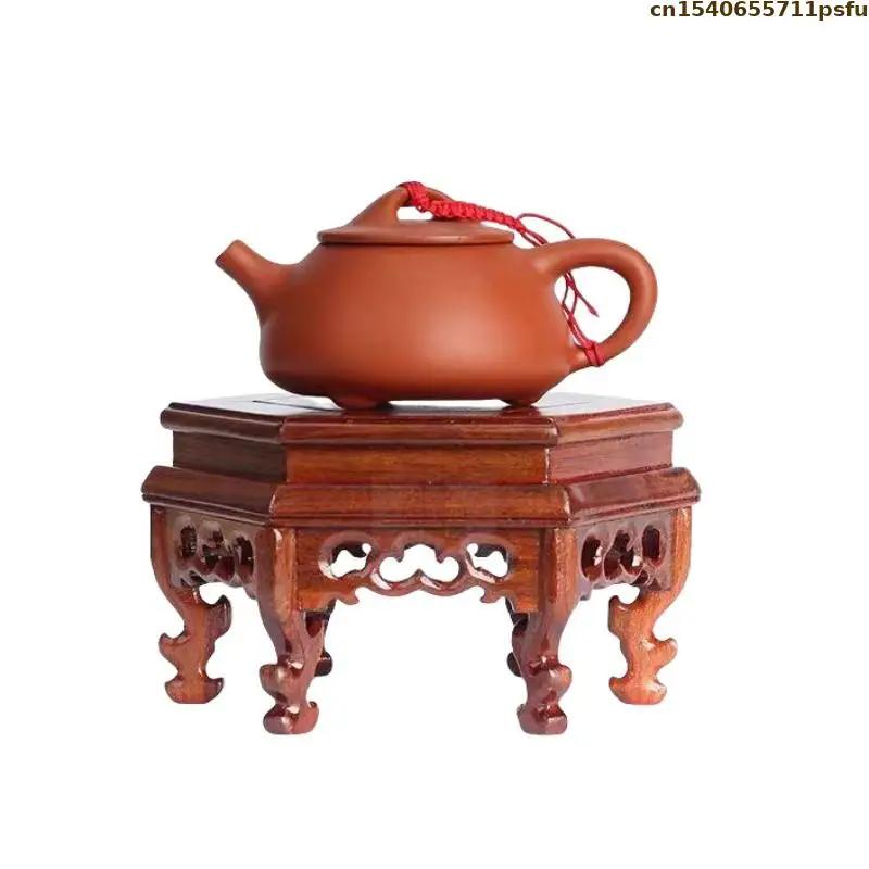 Ensemble de base de fleur debout en bois, vase sur piédestal, pot de fleur, table de tri, support d'