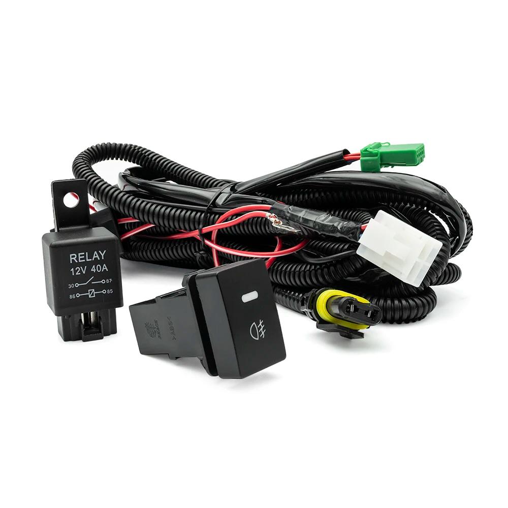 Faisceau de câbles pour phare antibrouillard H8 H11 12V 40a, pour Honda Civic Jazz CR-V HR-V Accord 