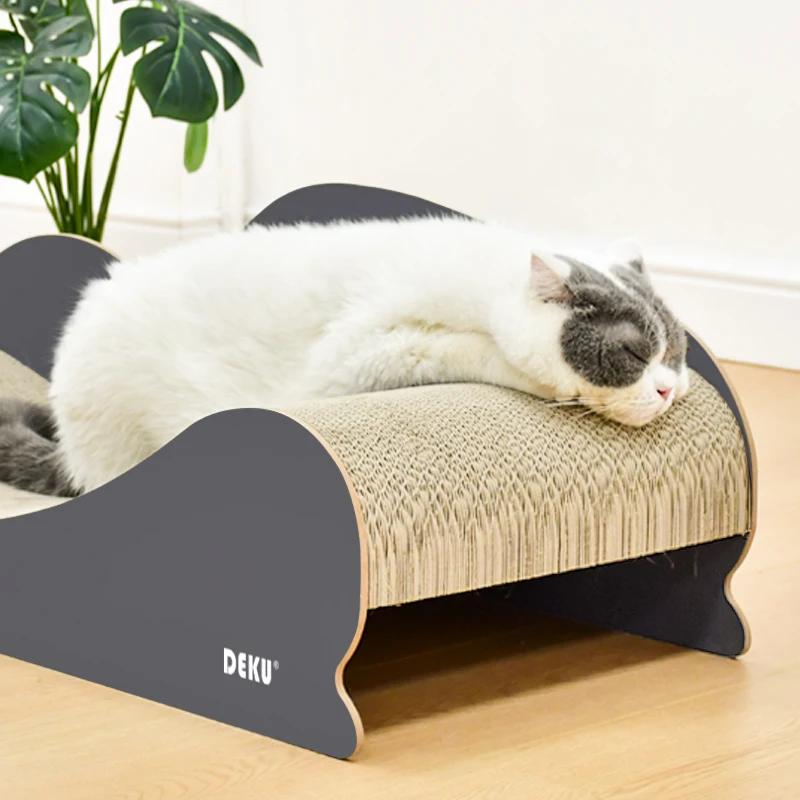 Meubles de canapé-lit pour chat de grande taille, salon à gratter en carton ultime, grattoir durable
