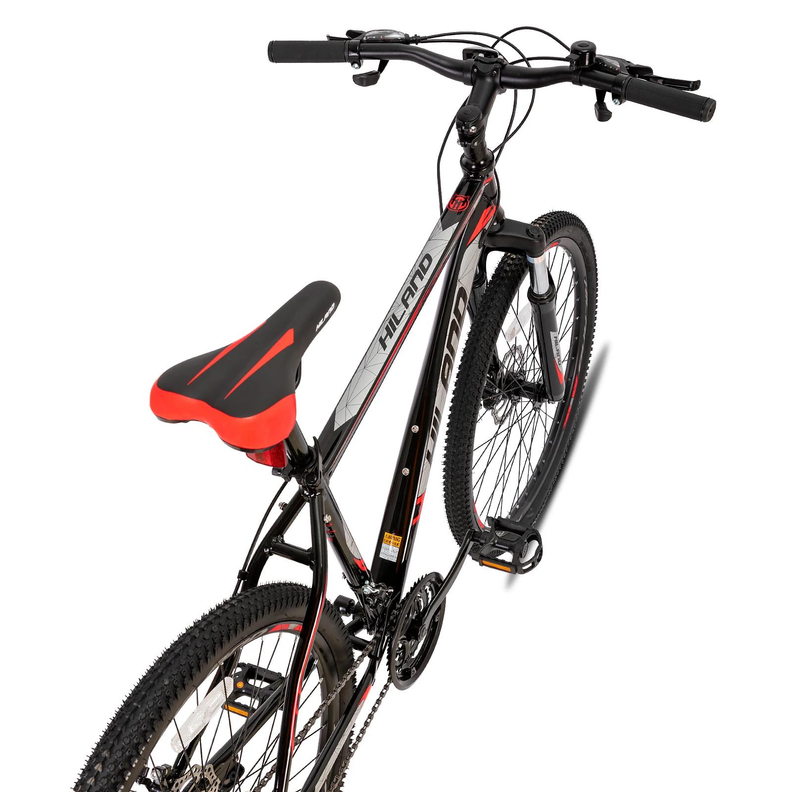 Hiland VTT, multi-pokes, transmission Shimano 21 vitesses, cadre en aluminium, roues de 26 pouces, v