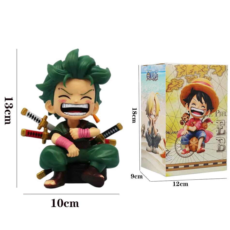 Une pièce portable Luffy Solon assis Q-Version jeu à la mode dessin animé Anime bureau voiture ornem