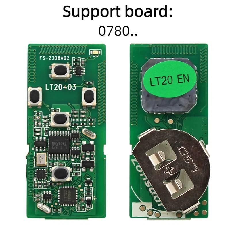 Lonsdor-Clé télécommande intelligente LT20 universelle, pour Toyota, Lexus, Subaru 8A, puce 4D, A433