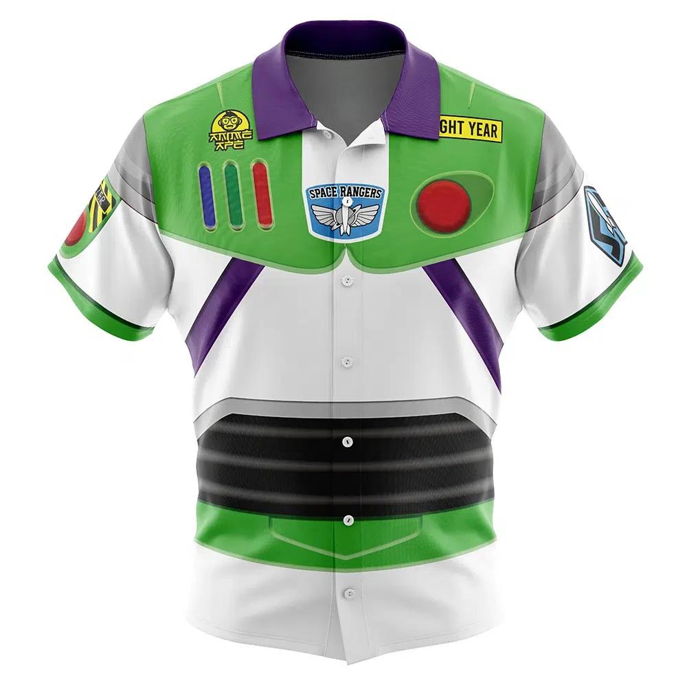 Chemise hawaïenne à boutons Woody Toy Story pour hommes, tendance de la mode, respirant, polyvalent,